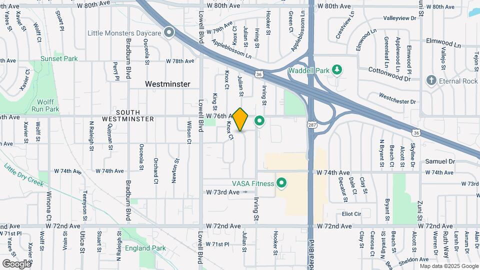 7525 Julian St Map and Location Details