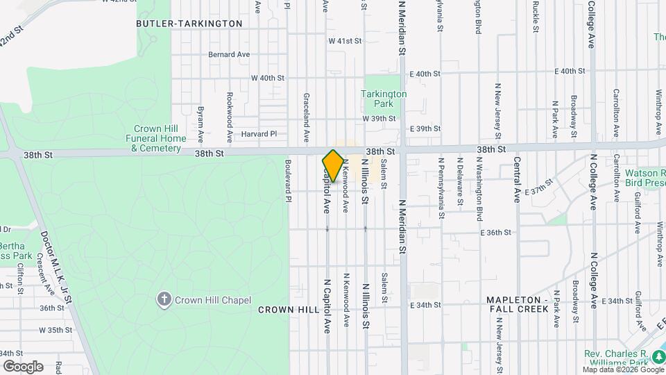 3707 N Capitol Ave Map and Location Details