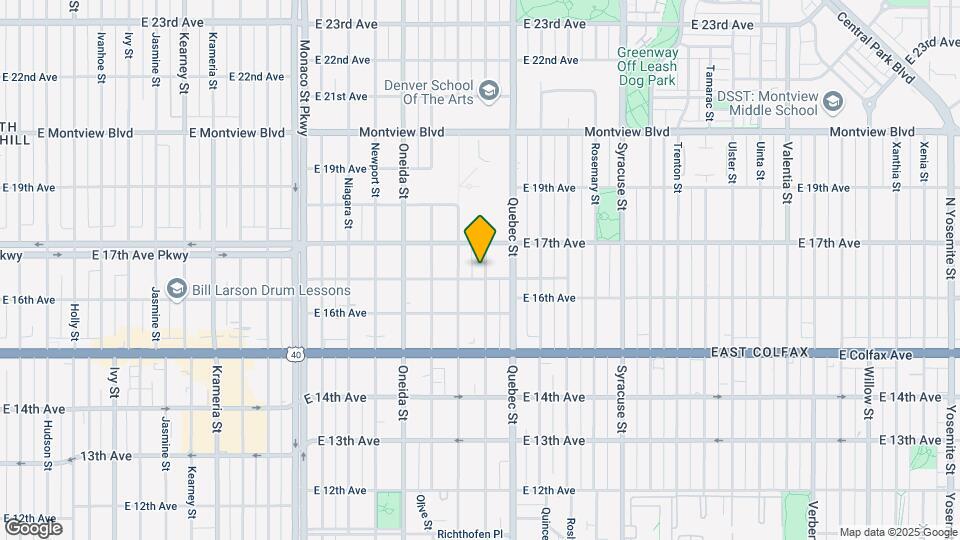 1663 Poplar St Map and Location Details