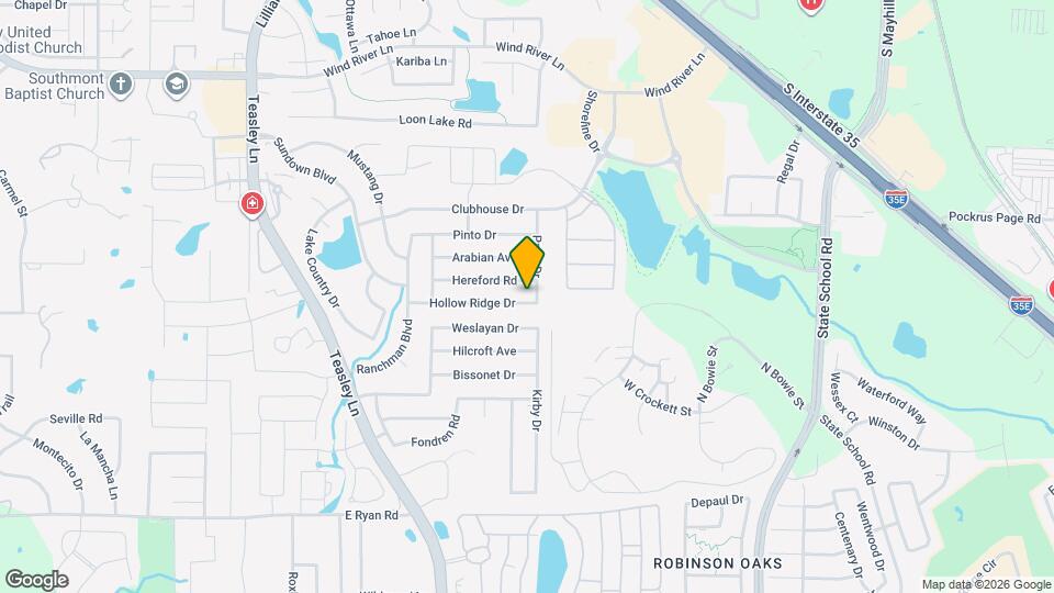 2817 Hollow Ridge Dr Map and Location Details