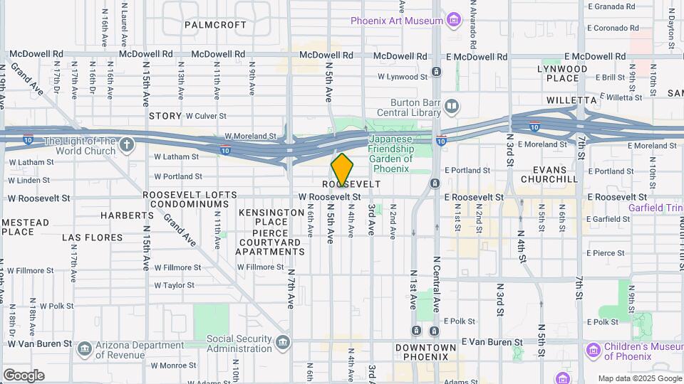 412 W Roosevelt St Map and Location Details