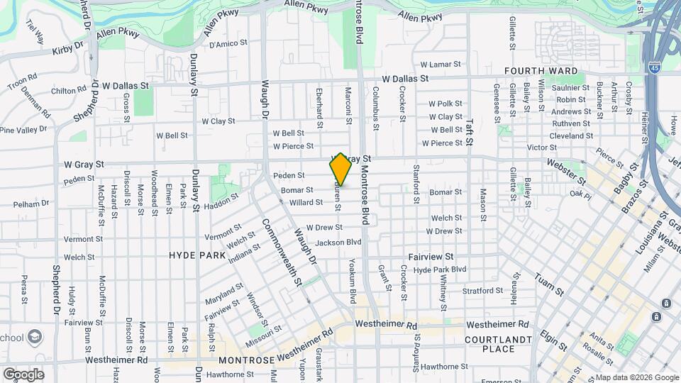 1123 Bomar St Map and Location Details