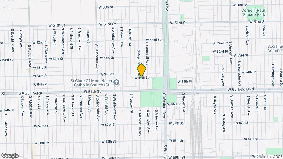 5403 S Maplewood Ave Map and Location Details