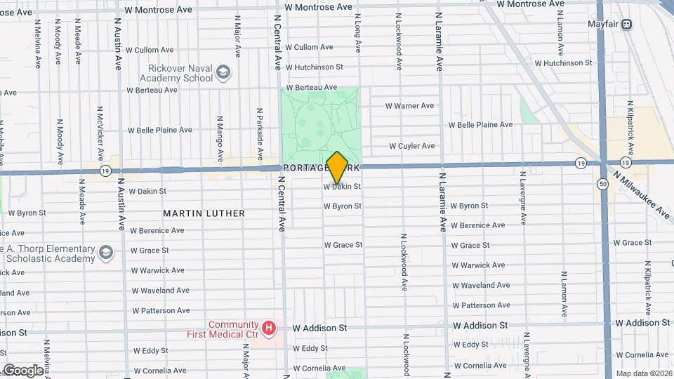 5439 W Dakin St Map and Location Details