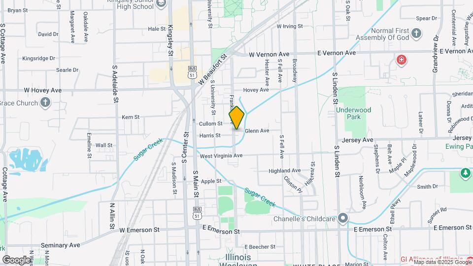 1100-1102 Franklin Ave Map and Location Details