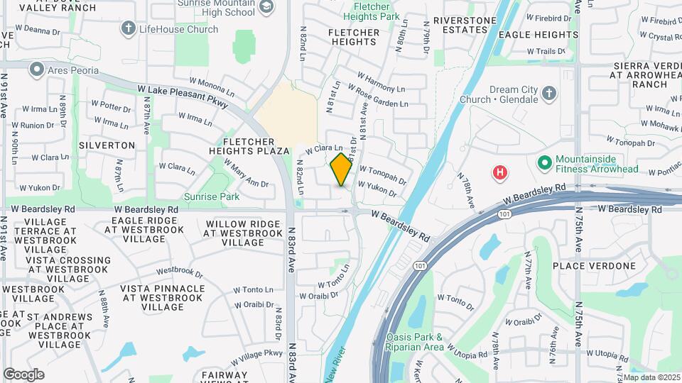 8162 W Pontiac Dr Map and Location Details