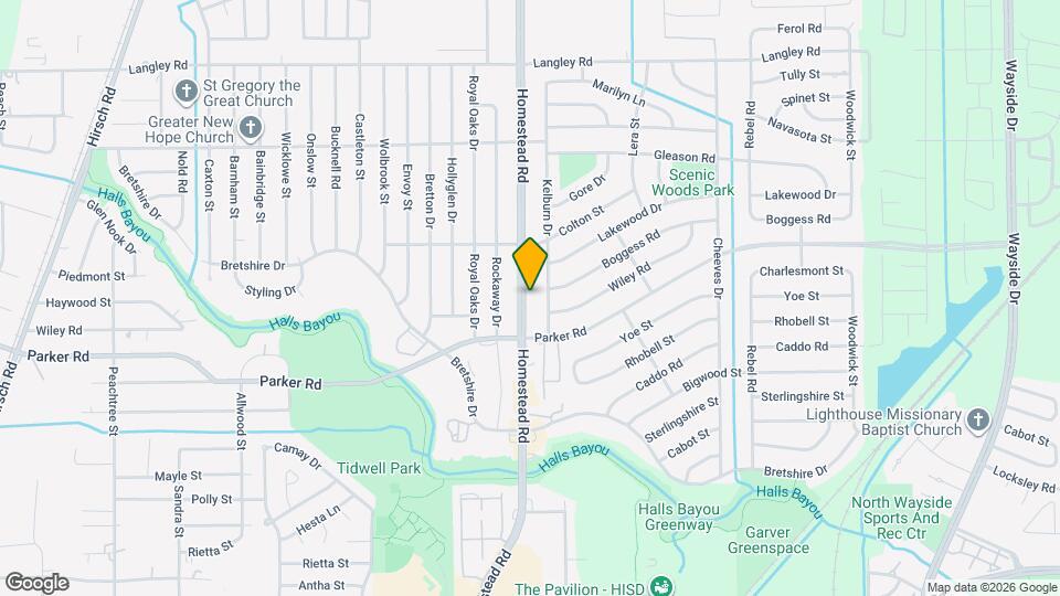 10128 Homestead Rd Map and Location Details