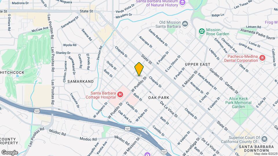 2314 De La Vina St Mapa y Detalles de la Ubicación