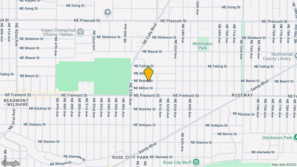 5924 NE Beech St Map and Location Details