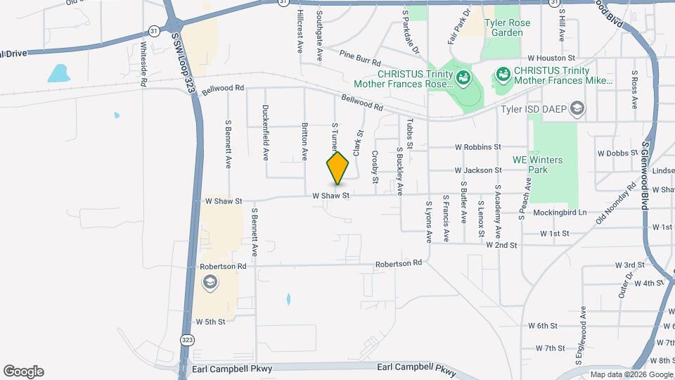 2813 W Shaw St Map and Location Details