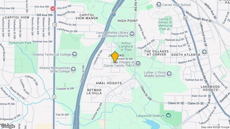 248 Upshaw St SW Map and Location Details