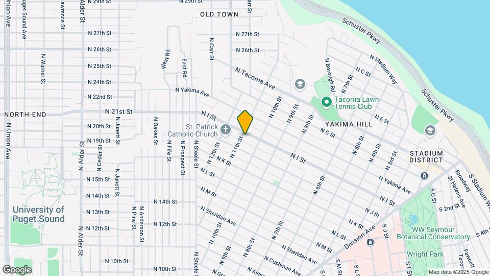 1022 N I St Map and Location Details