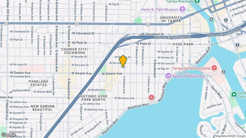 611 S Orleans Ave Map and Location Details