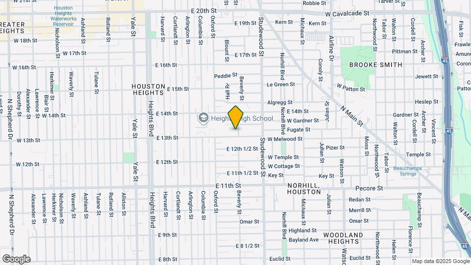 1305 Beverly St Map and Location Details