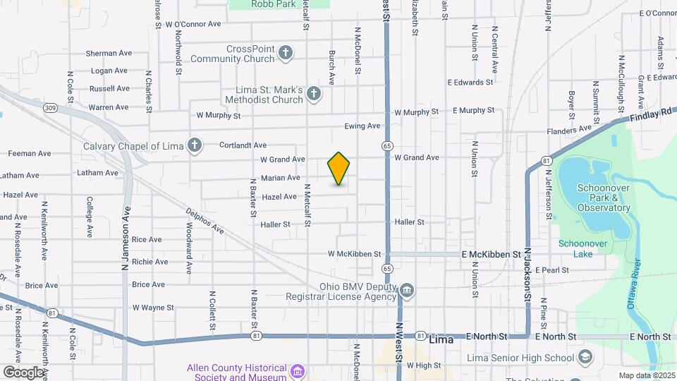 426 Hazel Ave Map and Location Details