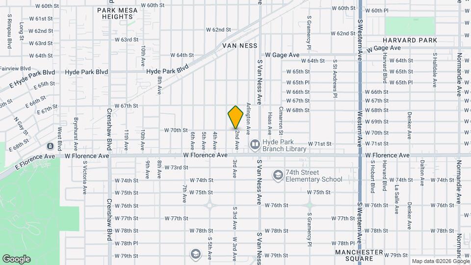 7001 2nd Ave Map and Location Details