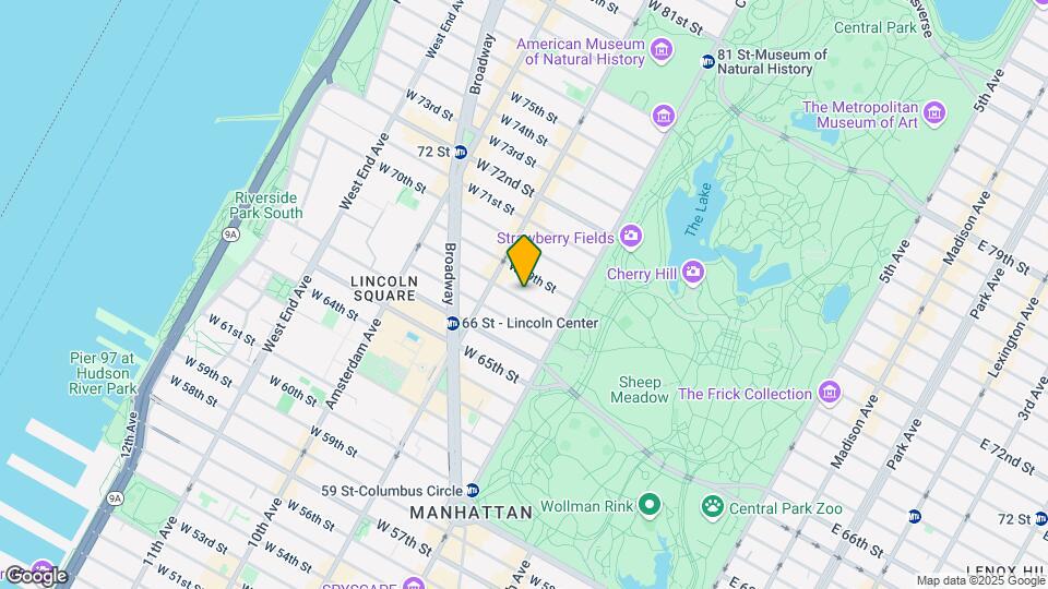 47 W 68th St Map and Location Details