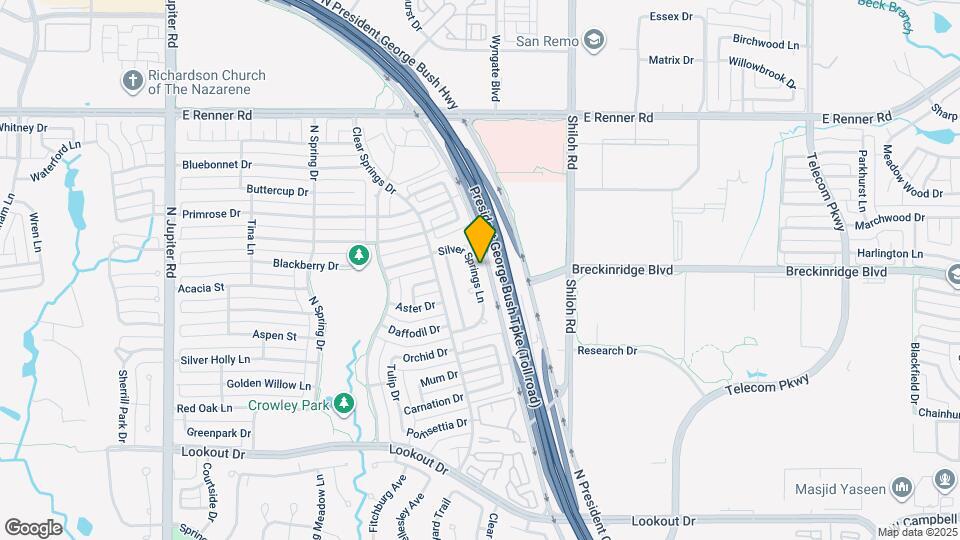 3026 Silver Springs Ln Map and Location Details