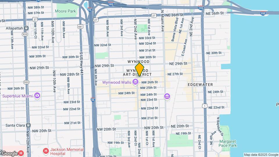 190 NW 27th St, Unit A4 Map and Location Details