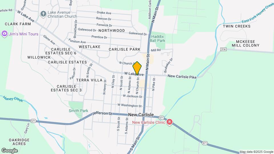 319 N Church St Map and Location Details