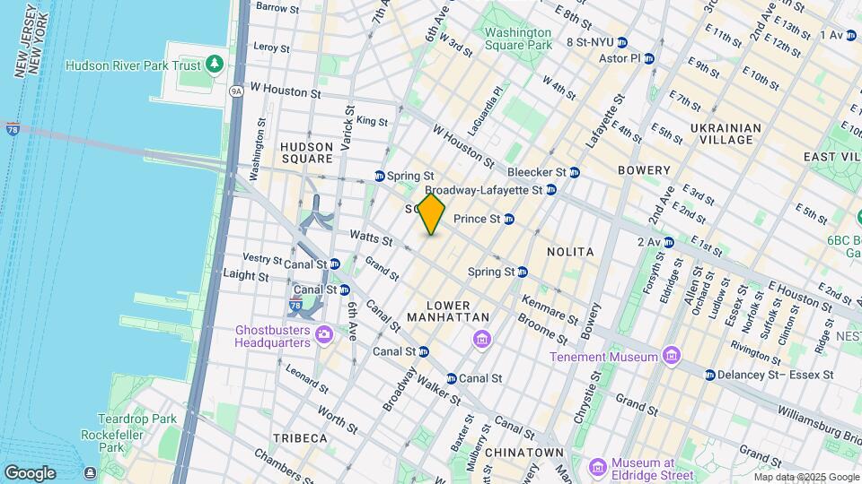 70-72 Wooster St Mapa y Detalles de la Ubicación