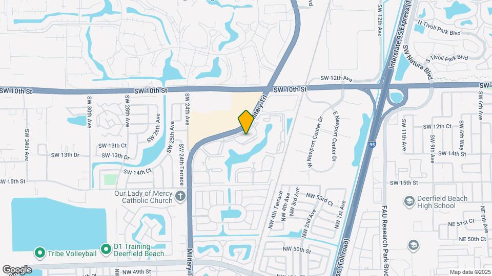 1254 S Military Trail Map and Location Details