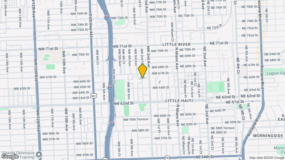 6445 NW 2nd Pl Mapa y Detalles de la Ubicación