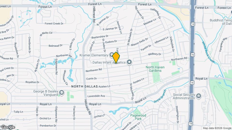 7141 Northaven Rd Map and Location Details