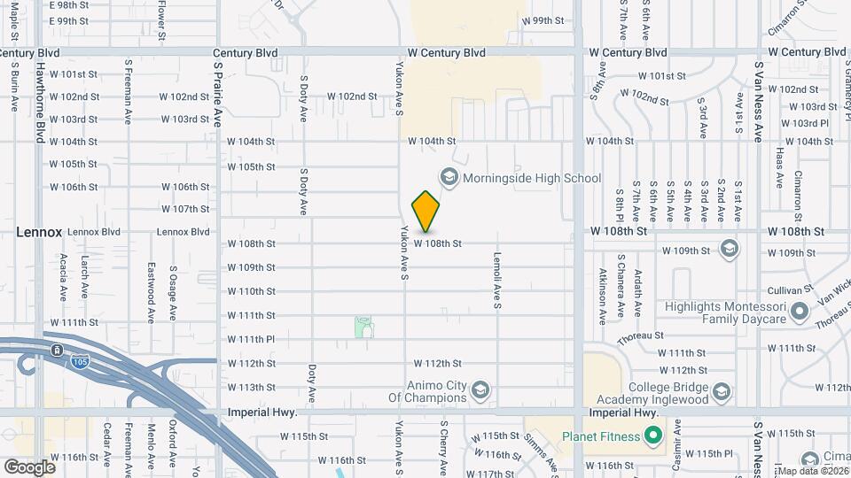 3533 W 108th St, Unit 2 Mapa y Detalles de la Ubicación