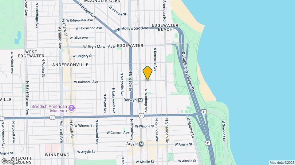 1067 W Balmoral Ave Map and Location Details
