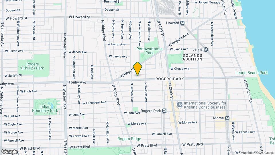 1932 W Touhy Ave Map and Location Details