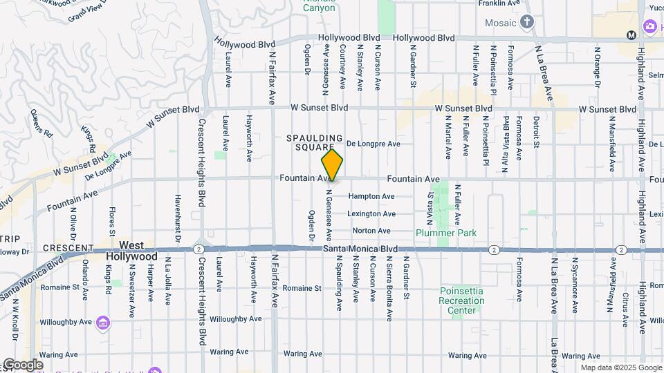 1236-1244 N Genesee Ave Map and Location Details