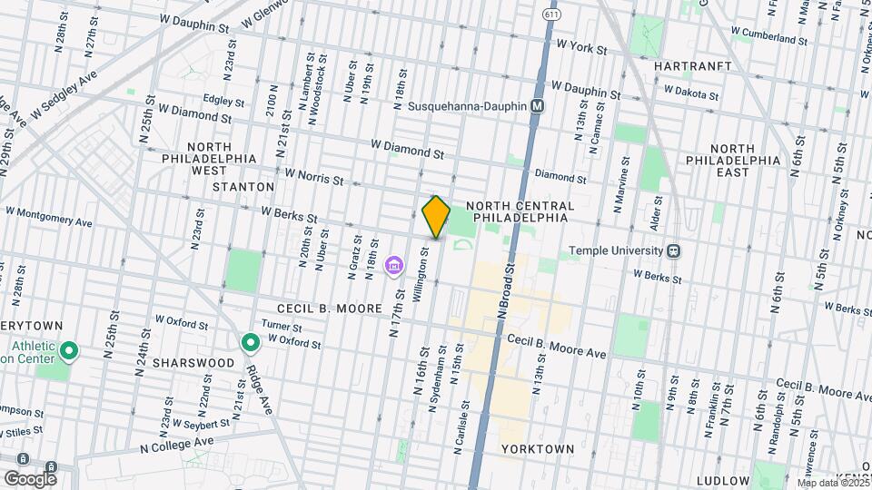1854 N 16th St Map and Location Details