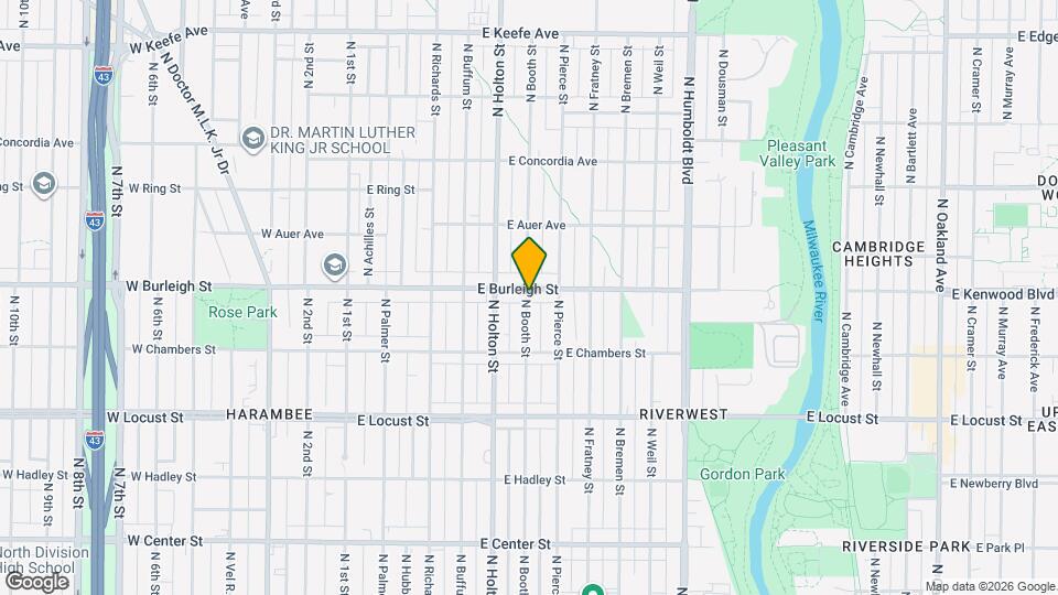 601 E Burleigh St Map and Location Details