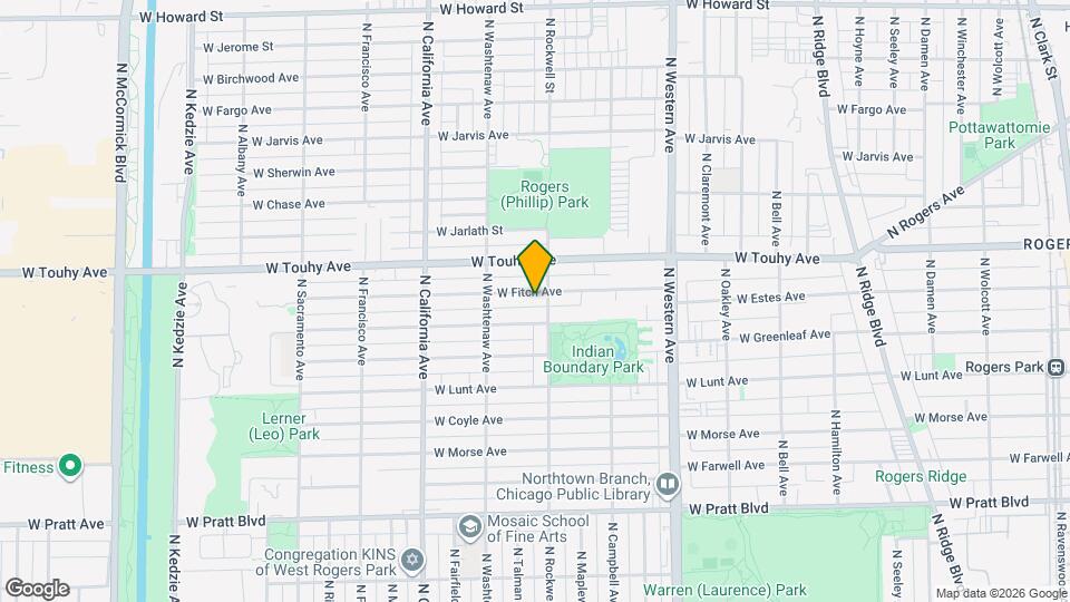 2605 W Fitch Ave Map and Location Details