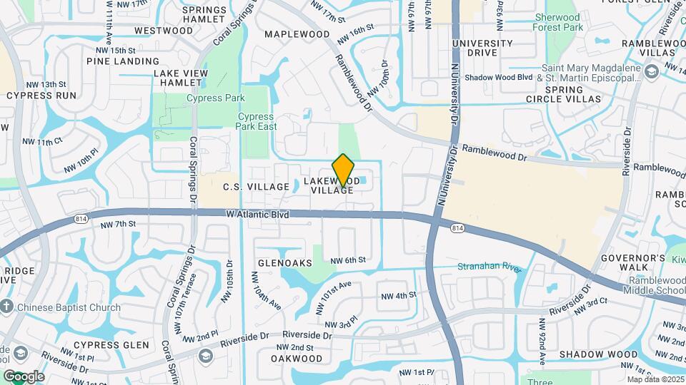 1032 Twin Lakes Dr Map and Location Details