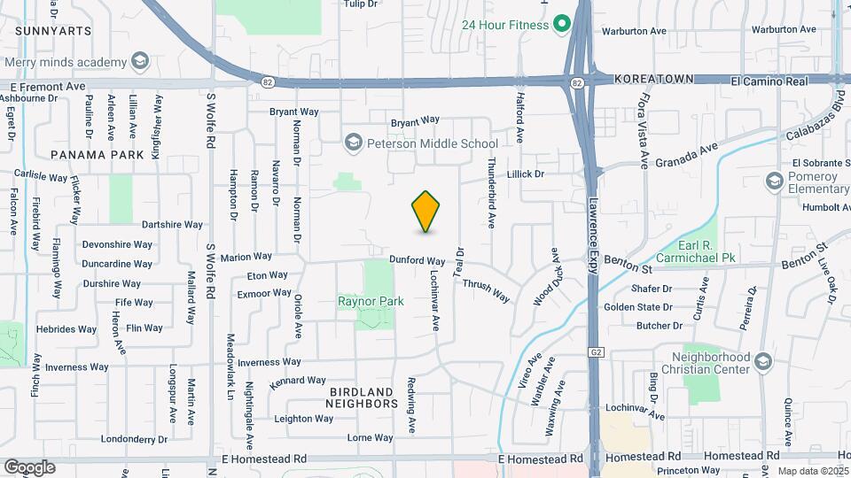1095 Dunford Way Map and Location Details