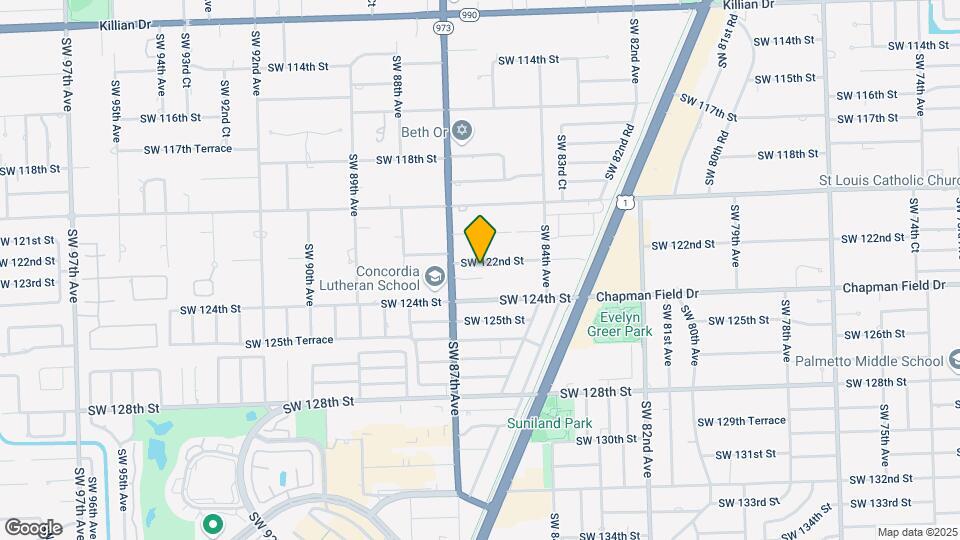 8540 SW 122nd St Map and Location Details