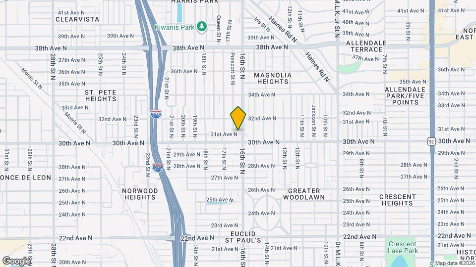 1623 31st Ave N Map and Location Details
