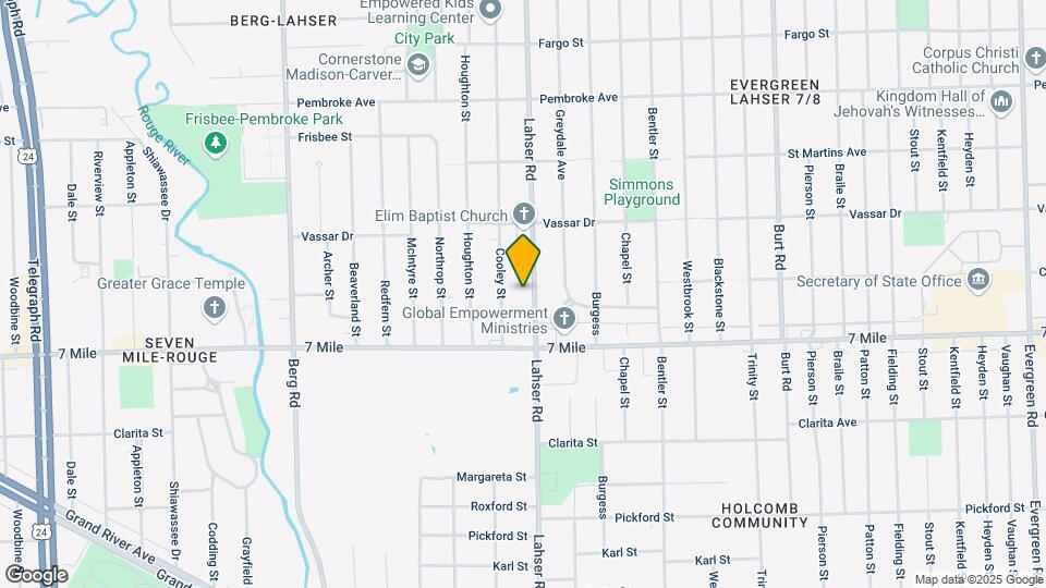 19199 Lahser Rd Map and Location Details