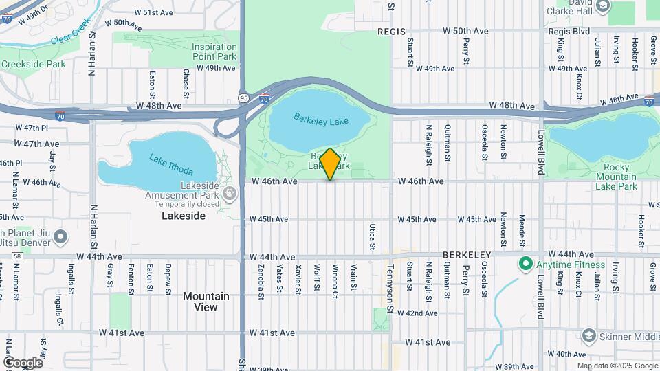 4720 W 46th Ave Mapa y Detalles de la Ubicación