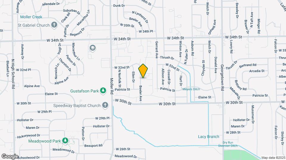 3125 Beeler Ave Map and Location Details