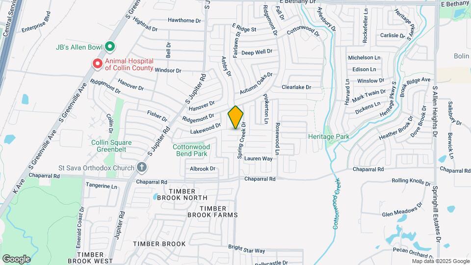 711 Rolling Hills Dr Map and Location Details