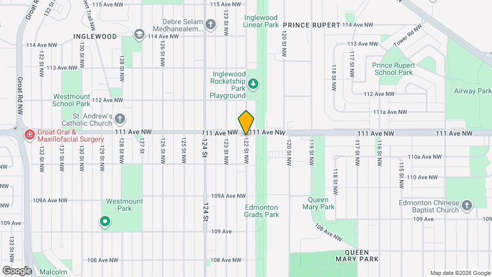 11044-11122 122 St NW Map and Location Details
