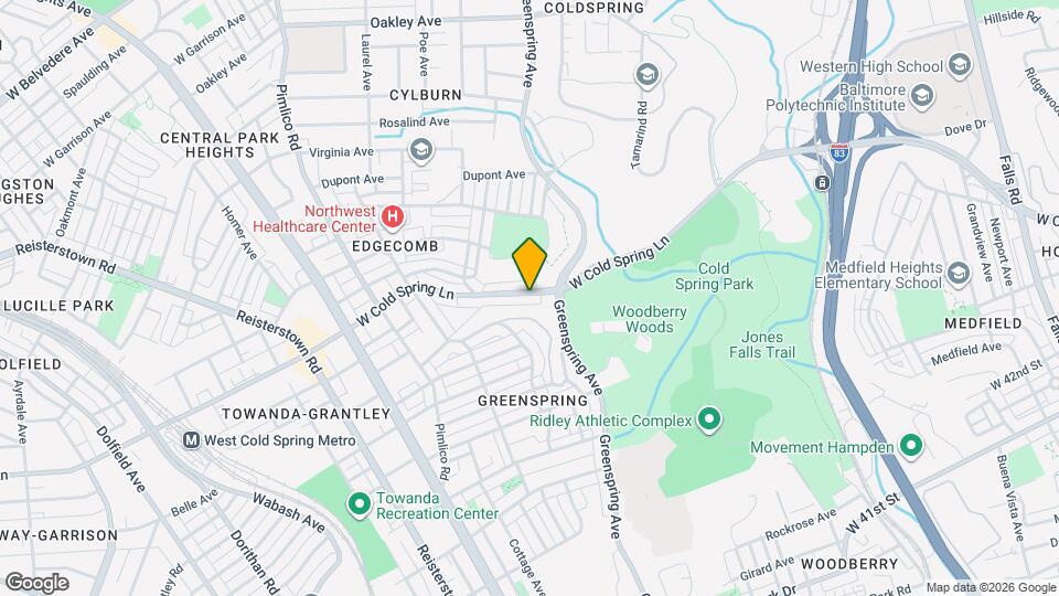 2417 W Cold Spring Ln Map and Location Details