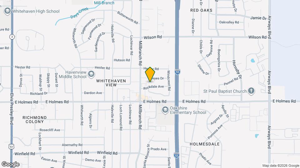 1724 Rockdale Ave Map and Location Details