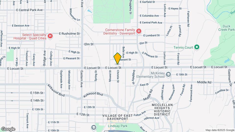 2134 E Locust St Map and Location Details