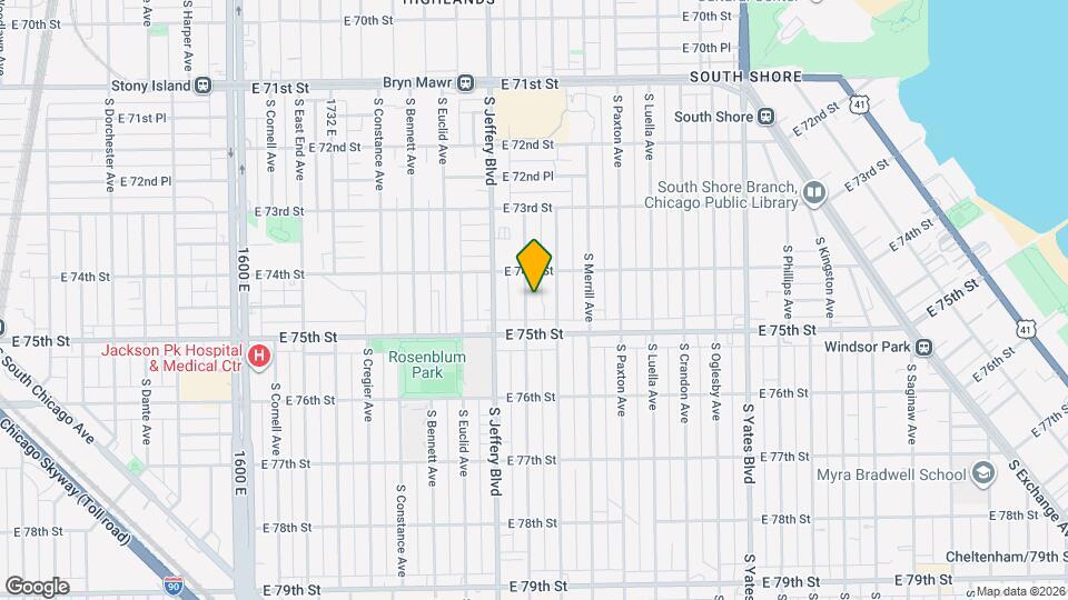 7427 S Chappel Ave Mapa y Detalles de la Ubicación
