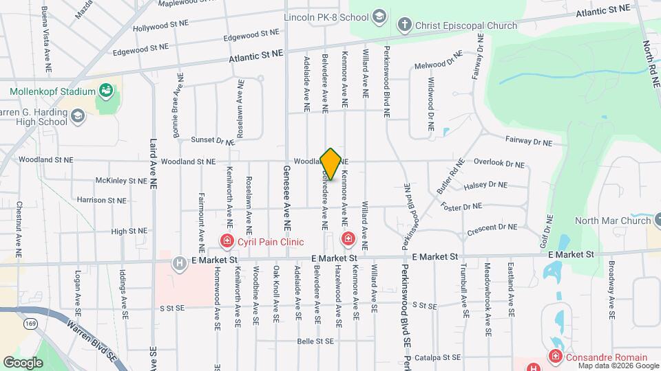 374 Belvedere Ave NE, Unit First Floor Map and Location Details