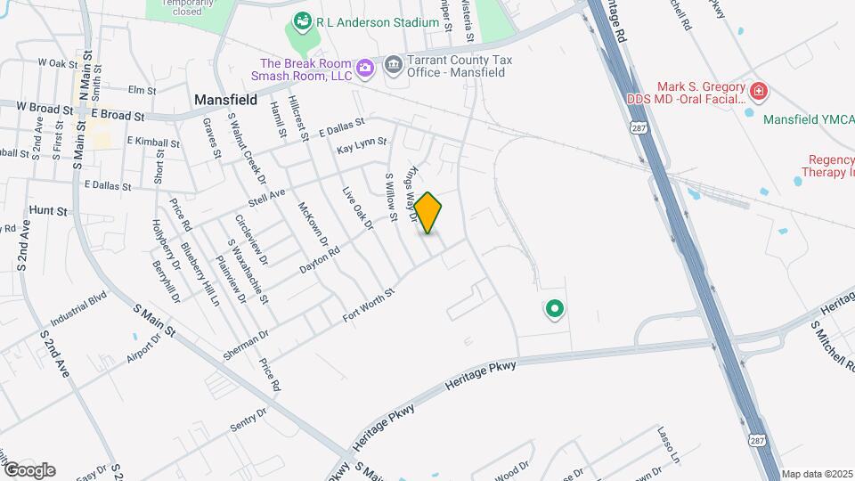 607 Kings Way Dr Map and Location Details